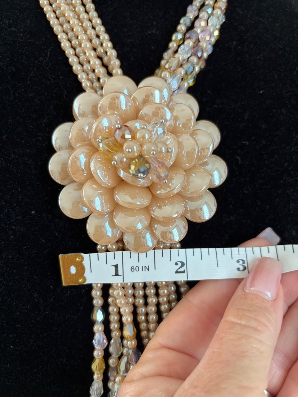 Joan Rivers Classics Collection Vintage Champagne Starlet Multi-Strand Necklace - Picture 14 of 14